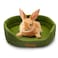 Acsist Rabbit BedSoft Washable Bunny Bed with Cozy Removable Mat Small Animal Cuddle Cup Hideout for Guinea PigChinchilla Hedgehog Ferret Green