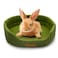 Acsist Rabbit BedSoft Washable Bunny Bed with Cozy Removable Mat Small Animal Cuddle Cup Hideout for Guinea PigChinchilla Hedgehog Ferret Green