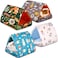 Cinnvoice 4 Pcs Guinea Pig Hideout Guinea Pig Bed Tunnel Rabbit Washable Small House Cage Accessories for Bunny Hedgehog Mouse Chinchillas Hamsters Ferrets Bearded Dragons RatsForest79 in