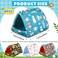 Cinnvoice 4 Pcs Guinea Pig Hideout Guinea Pig Bed Tunnel Rabbit Washable Small House Cage Accessories for Bunny Hedgehog Mouse Chinchillas Hamsters Ferrets Bearded Dragons RatsForest79 in