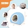 Tierecare Rabbit Hideout Large Bunny Bed Washable Rabbit House and Hideout Fleece Guinea Pig Hiding Hut for Indoor Bunnies Small Animal Hideaway