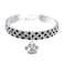 RayMinsino Pet Collar with Diamonds Adjustable Crystal Diamond Elastic Heart Claw Pendant Wedding cat and Dog Small pet Necklace Jewelry