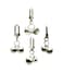 FAMOORE 4 PCS Pet Small Bells for Collar Pet Ornament Bell Training Pendants Jewelry for Pet Cat Dog Necklace Collar