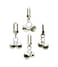 FAMOORE 4 PCS Pet Small Bells for Collar Pet Ornament Bell Training Pendants Jewelry for Pet Cat Dog Necklace Collar