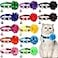 Saintrygo 12 Pcs Cat Collar with Flower Bells for Girl Cats Adjustable Kitten Collar Flowers Multicolor Grooming Accessories for Small Girl Pets