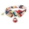 PetSoKoo Diamond Shaped Bowtie Cat Collar with BellJapan Lucky Daruma Charm and Cloisonne Print Crepe FabricSafety BreakawaySoftLightweightSmallRed