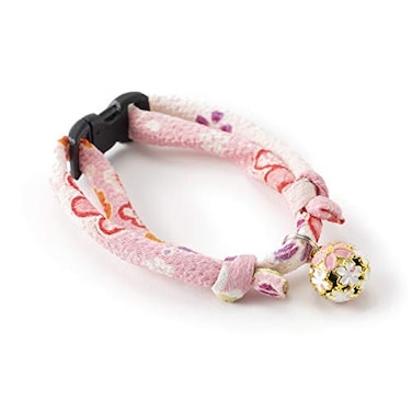 &ccedil;&OElig;&aring;&pound;NECOICHI Regal Crown Cat Collar Navy with Bell Safety Breakaway Soft Lightweight for Cats Kitty Kitten Japanese Stylish Pattern No1 Seller in Japan