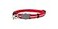 Rogz Reflective Nylon Cat Collar with Breakaway Clip and Removable Bell fully adjustable to fit most breeds Red