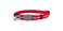 Rogz Reflective Nylon Cat Collar with Breakaway Clip and Removable Bell fully adjustable to fit most breeds Red
