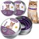 Qualirey 3 Pcs Cat Adjustable Calming Collar Reduce Anxiety Cat Collars for Pets Calm Collar Pacify Kitten Suitable for Small Medium and Large Cats 15 Inches Purple