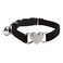 WDPAWS Heart Bling Cat Collar with Safety Belt and Bell Adjustable 810 inches for Kitten Cats Black