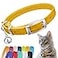 CollarDirect Leather Cat Collar with Removable Bell Safety Elastic Strap Breakaway Alternative Kitten Collar for Small Big Boy Girl Cats