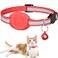 Simket Upgrade Airtag Cat Collar Reflective Kitten Cat Collar with Bell and Airtag Holder Compatible with Apple Airtags