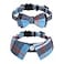 Faleela 2 PackSet Cat Collar with Cute Bow Tie and BellBreakaway Plaid Shirt Collar for Kitty Adjustable Safety