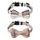 Faleela Breakaway Cat Collar with Bells 2 Pack Cat Collar with Bells Cat Collars with Bandana Accessories for Pet Collars Adjustable for Cats and Small Dogs BeigeBrown