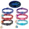 KOOLTAIL Glow in The Dark Cat Collar Breakaway with Bells6 Pack Moonlight Cute Kitten Collars Personalized Reflective Safety Buckle StarsMoon Charm Pet Collars for Kitty Boys Girls Pink Purple