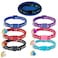 KOOLTAIL Glow in The Dark Cat Collar Breakaway with Bells6 Pack Moonlight Cute Kitten Collars Personalized Reflective Safety Buckle StarsMoon Charm Pet Collars for Kitty Boys Girls Pink Purple