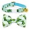 CSSPET Sage Dinosaur Cat Collar Bow Tie with Bell Breakaway Safety Cat Collar WeddingBirthday Cat Accessories