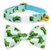 CSSPET Sage Dinosaur Cat Collar Bow Tie with Bell Breakaway Safety Cat Collar WeddingBirthday Cat Accessories