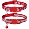 Taglory Reflective Cat Collar Breakaway with Bell High Visibility Night Strip Lightweight Adjustable Nylon Collar for Boy Girl Cats 2 Pack 75125 Inch Red