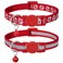 Taglory Reflective Cat Collar Breakaway with Bell High Visibility Night Strip Lightweight Adjustable Nylon Collar for Boy Girl Cats 2 Pack 75125 Inch Red