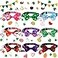 Sadnyy 9 Pcs Easter Cat Collars Holiday Breakaway Cat Collars Bulk with Bow Tie and Bells Adjustable Valentines Day Holiday St Patricks Day Necklace for KittenS