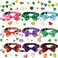 Sadnyy 9 Pcs Easter Cat Collars Holiday Breakaway Cat Collars Bulk with Bow Tie and Bells Adjustable Valentines Day Holiday St Patricks Day Necklace for KittenS