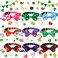 Sadnyy 9 Pcs Easter Cat Collars Holiday Breakaway Cat Collars Bulk with Bow Tie and Bells Adjustable Valentines Day Holiday St Patricks Day Necklace for KittenS