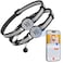 ilFindYou 2 Pack Breakaway Cat Collar with Safety Bell Reflective Strips QR Code ID Tag Name Plate Adjustable for Kittens Black