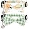 Lamphyface 2 PackSet Cat Collar Breakaway with Cute Bow Tie and Bell Plaid Flower for Kitty Adjustable Safety