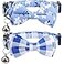 Lamphyface 2 PackSet Cat Collar Breakaway with Cute Bow Tie and Bell Plaid Flower for Kitty Adjustable Safety