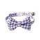 AIITLE Breakaway Cat Collar with Cute Bow Tie and Bell Detachable Adjustable Safety Collars for Girl Cats and Boy Cats Kittens Puppy Soft Stylish Plaid Patterns Cat CollarsPurple