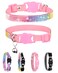 Petank Pink Suede Breakaway Cat Collar with Sparkling Rhinestones Bell Soft Adjustable Safe Release Kitten Collar for Small Medium Cats 75125 Inches