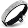 CHUKCHI Soft Velvet Safe Cat Adjustable Collar Bling Diamante with Bells11 inch for Small Dogs and Cats Black
