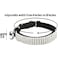 CHUKCHI Soft Velvet Safe Cat Adjustable Collar Bling Diamante with Bells11 inch for Small Dogs and Cats Black