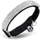 CHUKCHI Soft Velvet Safe Cat Adjustable Collar Bling Diamante with Bells11 inch for Small Dogs and Cats Black