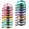 Flymind 18Pcs Reflective Cat ID Collars with Bell Adjustable 1932cm Soft Nylon Adjustable Breakaway Identification Collars for Puppy Kittens