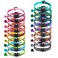 Flymind 18Pcs Reflective Cat ID Collars with Bell Adjustable 1932cm Soft Nylon Adjustable Breakaway Identification Collars for Puppy Kittens