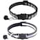 zulinlong 2 Pack Breakaway Cat Collars with Bells Reflective Design and Claw Print Design Safety Buckle Kitten Collars Adjustable from 75 to 125 Inches Black