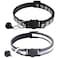 zulinlong 2 Pack Breakaway Cat Collars with Bells Reflective Design and Claw Print Design Safety Buckle Kitten Collars Adjustable from 75 to 125 Inches Black