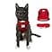 The Fat Cat Travel Cat Harness and Leash Set Adjustable Fit Mesh Cat Harness and Reflective Strap Comfort Walking Vest for Kitten for Outdoor Walking Hiking Extra Small Red