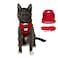 The Fat Cat Travel Cat Harness and Leash Set Adjustable Fit Mesh Cat Harness and Reflective Strap Comfort Walking Vest for Kitten for Outdoor Walking Hiking Medium Red