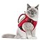 AIWAI Tactical Cat Harness for Walking Escape Proof Adjustable Pet Vest Harness with Control Handle for Large Cat Small Dog Soft Mesh Gift with Patch
