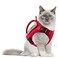 AIWAI Tactical Cat Harness for Walking Escape Proof Adjustable Pet Vest Harness with Control Handle for Large Cat Small Dog Soft Mesh Gift with Patch