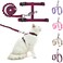 BEAUTYZOO Cat Harness and Leash Set Escape Proof for Walking Kitten Soft Adjustable Vest Harnesses for Small Medium Large Cats Easy Control Breathable Plaid Ribbon Nylon for Outdoor Indoor Use