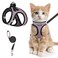 SALFSE Cat Harness and Leash for Walking Escape Proof Adjustable Kitten Vest Harness Reflective Soft Mesh Puppy Harness for Outdoor Comfort Fit Easy to Control Lpink M