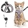 SALFSE Cat Harness and Leash for Walking Escape Proof Adjustable Kitten Vest Harness Reflective Soft Mesh Puppy Harness for Outdoor Comfort Fit Easy to Control Lpink XS