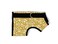 Kitty Holster Cat Harness Secure Cat Harness for Walking Soft Cotton Cat Accessories Comfortable Fit Strong HookandLoop Closure Made in USA Gold ML