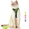 Supet Cat Harness and Leash Escape Proof Adjustable Breathable Cat Vest Harness with Reflective Trim Cat Leash Set for Large Small Cats Kittens Puppies