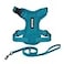 Best Pet Supplies Voyager EscapeProof Stepin Lock Cat Harness 5ft NeopreneHandle Leash Set AllWeather Mesh with Reflective Stitching for Small to Large Cats by Turquoise XXS